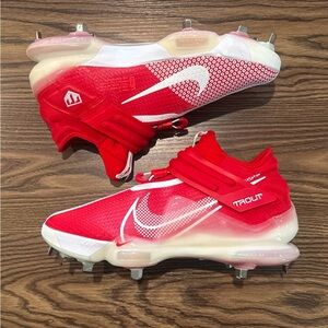 Size 10.5 Nike Force Zoom Mike Trout 7 Baseball Cleats Red White CI3134-602 NEW